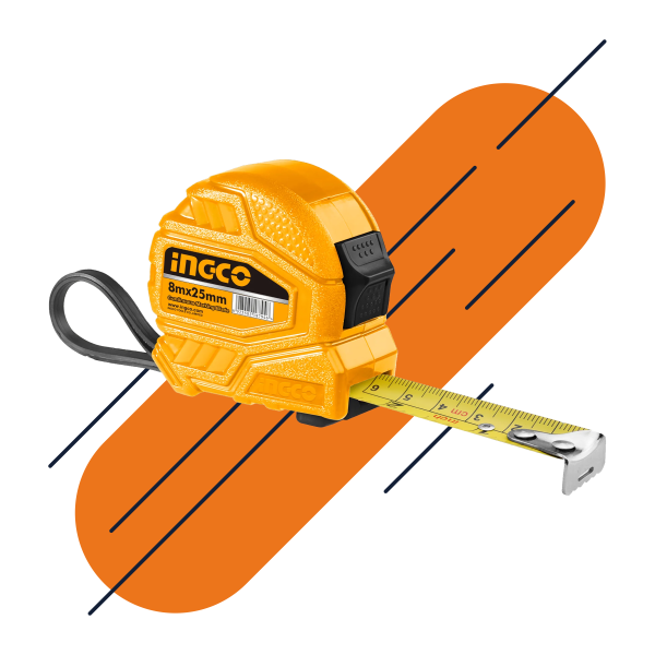 Flexómetro 8mtsx25mm Doble Botón MtpuLG 0081246